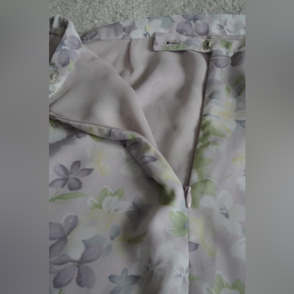 Pendleton Floral Purple and Green Women's Skirt - Picture 5 of 7